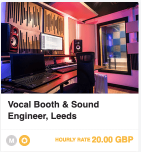 Music Studio in Leeds UK to hire