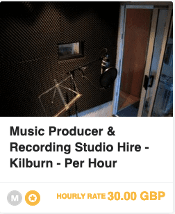 Music Studio Hire London - Per Hour