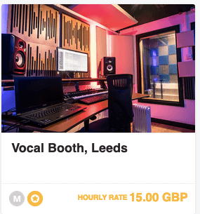 Vocal booth in leeds UK
