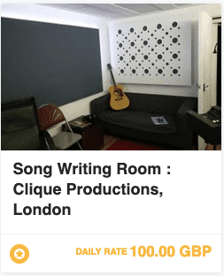 Hire a Song Writing room in West London