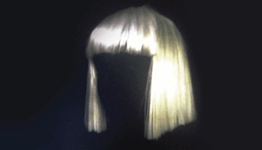 faceless music artist Sia's wig