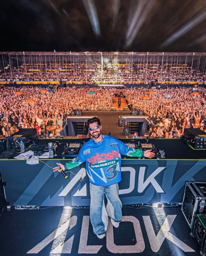 Alok boosting his music via his Instagram - submit music to playlist